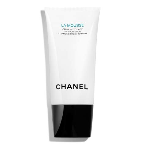 chanel anti pollution cleansing cream to foam